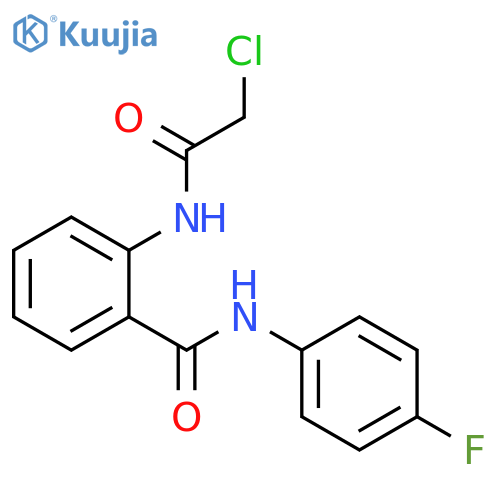 2-(2-Chloroacetamido)-N-(4-fluorophenyl)benzamide structure