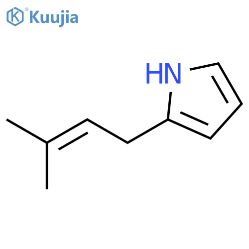 2-(3-Methylbut-2-en-1-yl)-1H-pyrrole structure