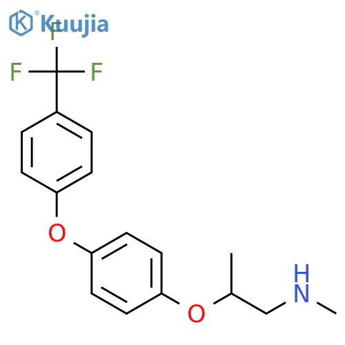 1-Propanamine, N-methyl-2-[4-[4-(trifluoromethyl)phenoxy]phenoxy]- structure