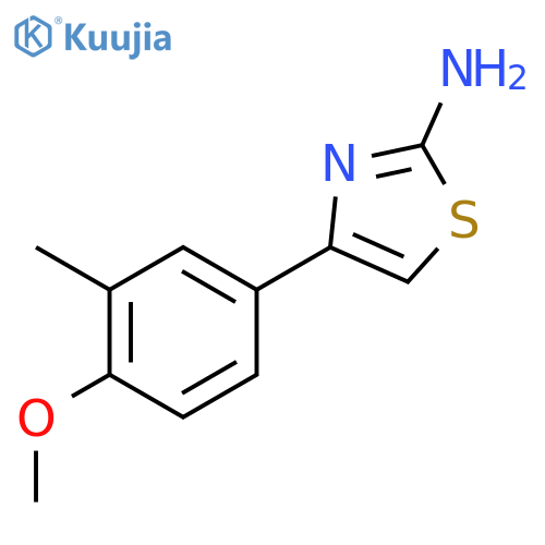 4-(4-methoxy-3-methylphenyl)-1,3-thiazol-2-amine structure