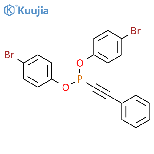 Phosphonous acid, (phenylethynyl)-, bis(4-bromophenyl) ester structure