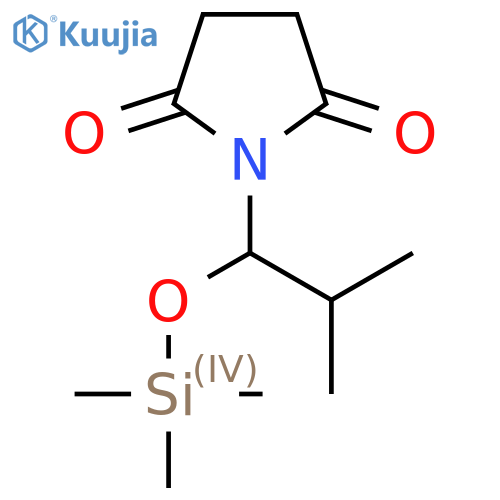 2,5-Pyrrolidinedione, 1-[2-methyl-1-[(trimethylsilyl)oxy]propyl]- structure