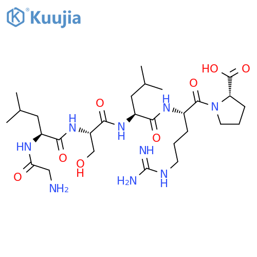 L-Proline, glycyl-L-leucyl-L-seryl-L-leucyl-L-arginyl- structure