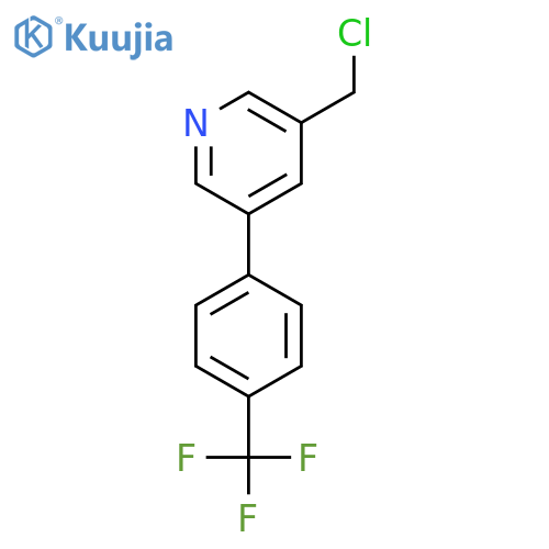 3-Chloromethyl-5-(4-trifluoromethyl-phenyl)-pyridine structure