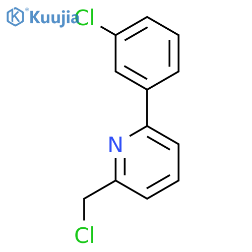Pyridine, 2-(chloromethyl)-6-(3-chlorophenyl)- structure