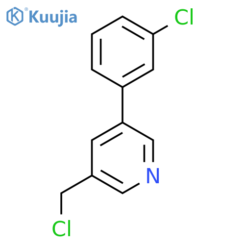 3-(Chloromethyl)-5-(3-chlorophenyl)-pyridine structure