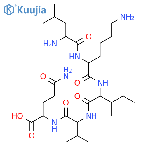 L-Glutamine, L-leucyl-L-lysyl-L-isoleucyl-L-valyl- structure