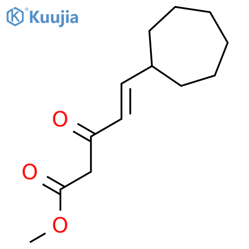 4-Pentenoic acid, 5-cycloheptyl-3-oxo-, methyl ester structure