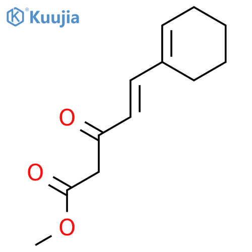 4-Pentenoic acid, 5-(1-cyclohexen-1-yl)-3-oxo-, methyl ester structure