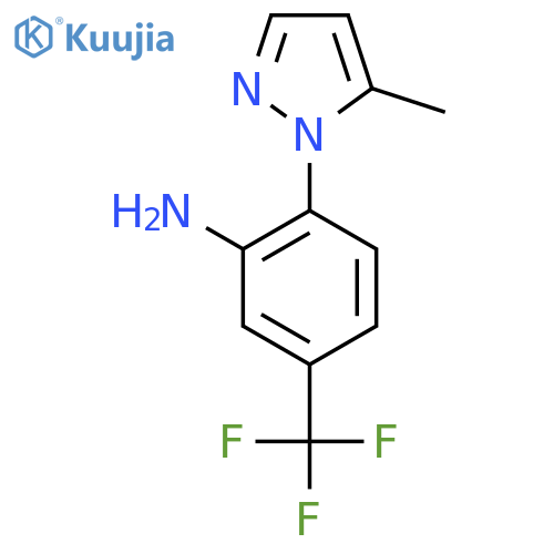 2-(5-Methyl-1H-pyrazol-1-YL)-5-(trifluoromethyl)aniline structure