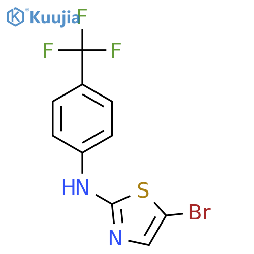 2-Thiazolamine, 5-bromo-N-[4-(trifluoromethyl)phenyl]- structure