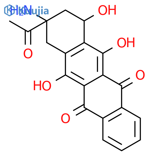 5,12-Naphthacenedione, 9-acetyl-9-amino-7,8,9,10-tetrahydro-6,7,11-trihydroxy-, (7S,9S)- structure