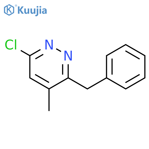 Pyridazine, 6-chloro-4-methyl-3-(phenylmethyl)- structure