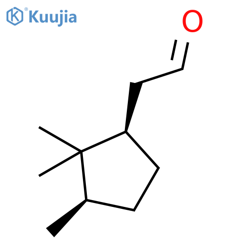 Cyclopentaneacetaldehyde, 2,2,3-trimethyl-, (1R,3R)- structure