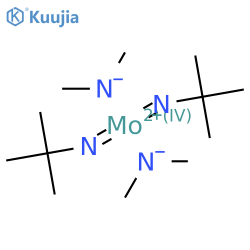 Bis(t-butylimido)bis(dimethylamino)molybdenum(VI) structure