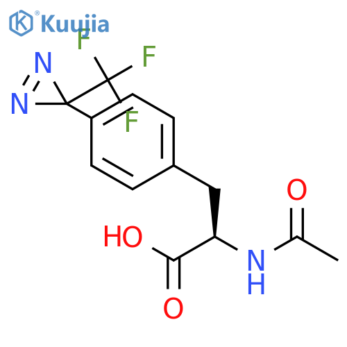 D-Phenylalanine, N-acetyl-4-[3-(trifluoromethyl)-3H-diazirin-3-yl]- structure