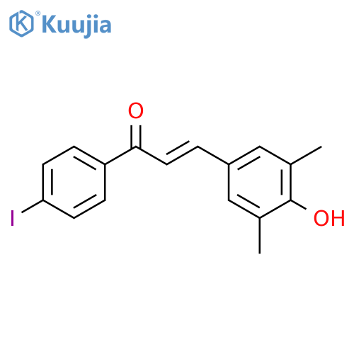 2-Propen-1-one, 3-(4-hydroxy-3,5-dimethylphenyl)-1-(4-iodophenyl)-,(2E)- structure