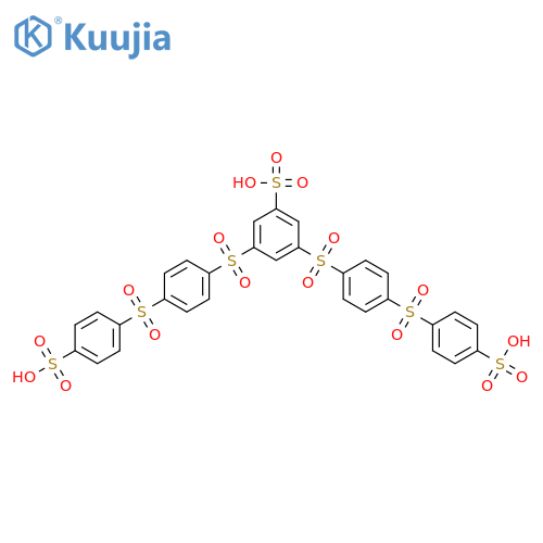 4,4'-(4,4'-(5-Sulfo-1,3-phenylenedisulfonyl)bis(4,1-phenylenesulfonyl))dibenzenesulfonic acid structure