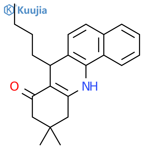 Benz[c]acridin-8(9H)-one,7-butyl-7,10,11,12-tetrahydro-10,10-dimethyl- structure
