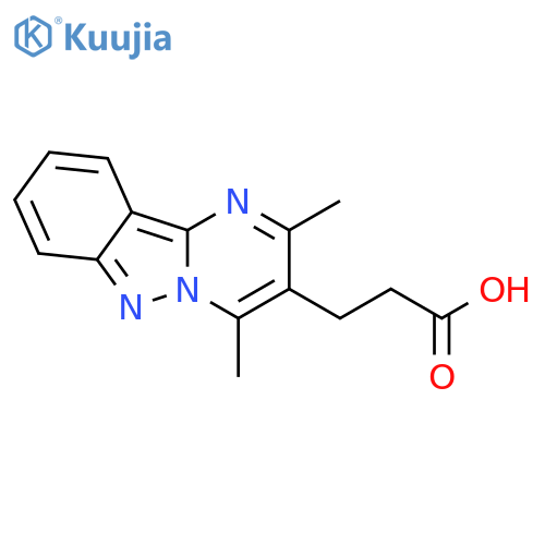 3-{2,4-Dimethylpyrimido1,2-bindazol-3-yl}propanoic Acid structure