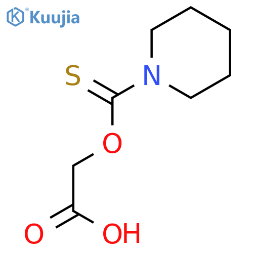 Acetic acid, (1-piperidinylthioxomethoxy)- structure