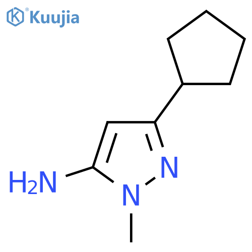 3-Cyclopentyl-1-methyl-1H-pyrazol-5-amine structure