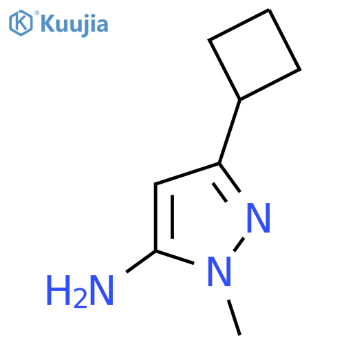 3-cyclobutyl-1-methyl-1H-pyrazol-5-amine structure