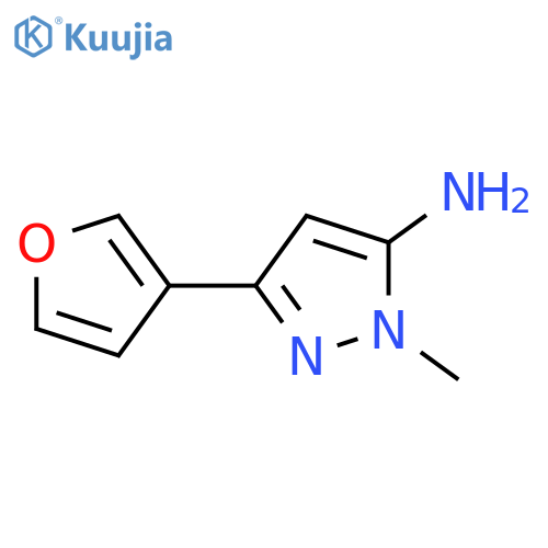 3-(furan-3-yl)-1-methyl-1H-pyrazol-5-amine structure