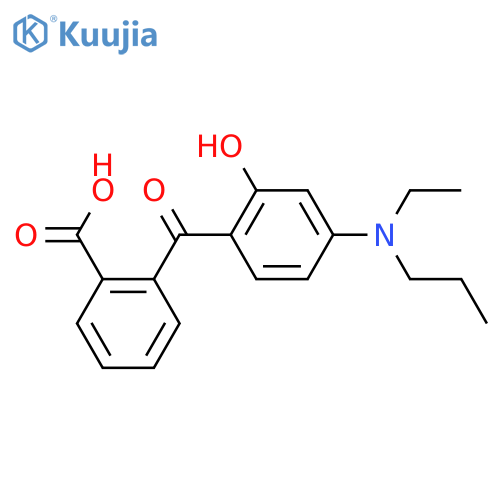 Benzoic acid, 2-[4-(ethylpropylamino)-2-hydroxybenzoyl]- structure