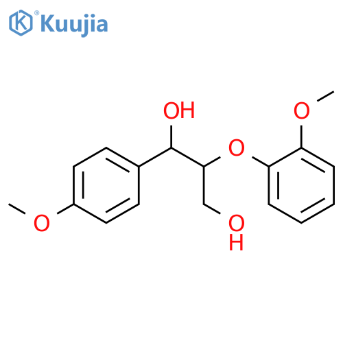 2-(2-Methoxyphenoxy)-1-(4-methoxyphenyl)propane-1,3-diol structure