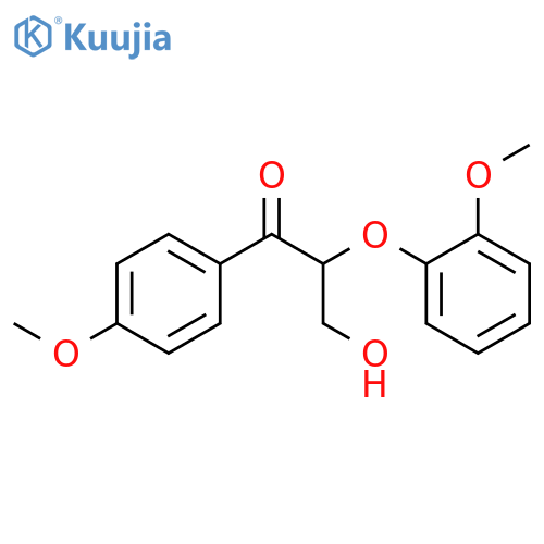 3-Hydroxy-2-(2-methoxyphenoxy)-1-(4-methoxyphenyl)propan-1-one structure