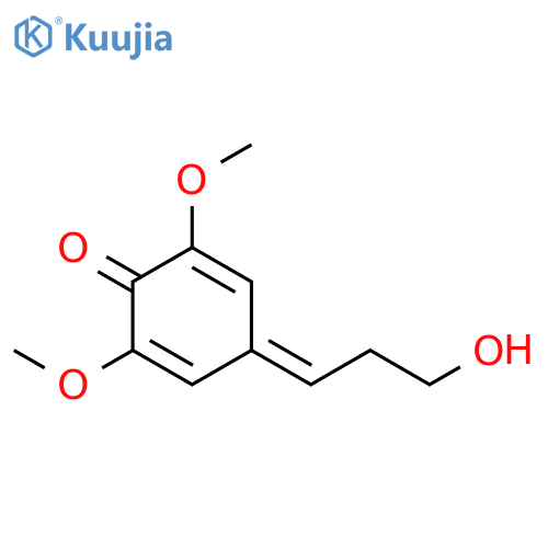 2,5-Cyclohexadien-1-one, 4-(3-hydroxypropylidene)-2,6-dimethoxy- structure