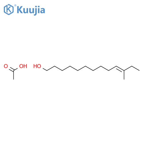 10-Tridecen-1-ol, 11-methyl-, acetate structure