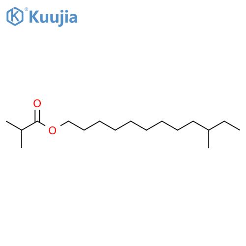 Propanoic acid, 2-methyl-, 10-methyldodecyl ester structure
