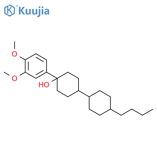 4-(4-Butylcyclohexyl)-1-(3,4-dimethoxyphenyl)cyclohexan-1-ol structure