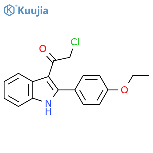 2-chloro-1-2-(4-ethoxyphenyl)-1H-indol-3-ylethan-1-one structure