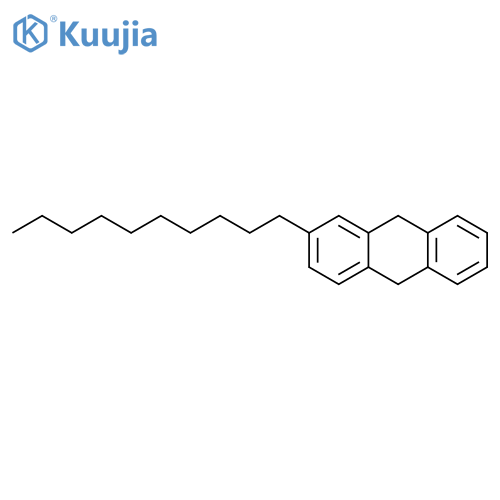 Anthracene, 2-decyl-9,10-dihydro- structure