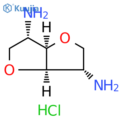 (3S,3aR,6S,6aR)-hexahydrofuro3,2-bfuran-3,6-diamine dihydrochloride structure