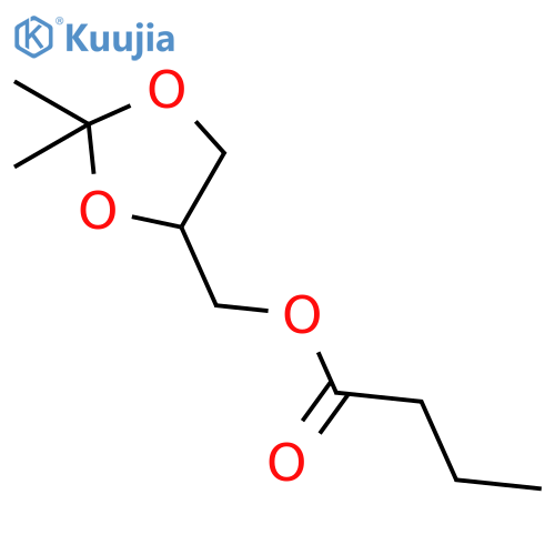 (2,2-Dimethyl-1,3-dioxolan-4-yl)methyl butyrate structure