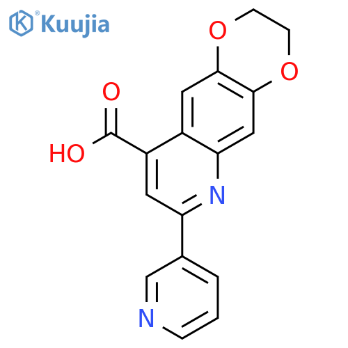 7-(pyridin-3-yl)-2H,3H-1,4dioxino2,3-gquinoline-9-carboxylic acid structure