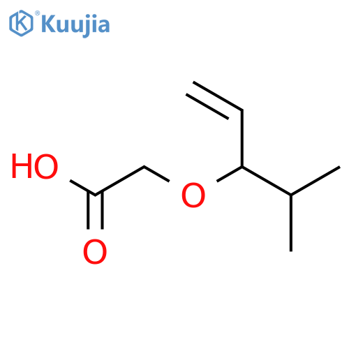 Acetic acid, [[1-(1-methylethyl)-2-propenyl]oxy]- structure
