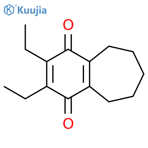 1H-Benzocycloheptene-1,4(5H)-dione, 2,3-diethyl-6,7,8,9-tetrahydro- structure