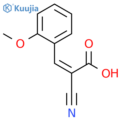 2-Propenoic acid, 2-cyano-3-(2-methoxyphenyl)- structure