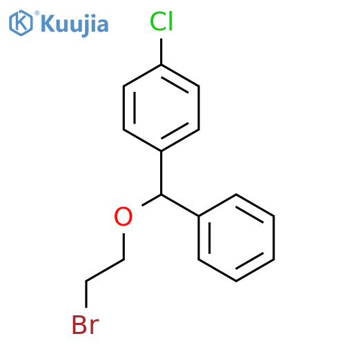 Benzene, 1-[(2-bromoethoxy)phenylmethyl]-4-chloro- structure