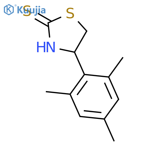 2-Thiazolidinethione, 4-(2,4,6-trimethylphenyl)-, (4S)- structure