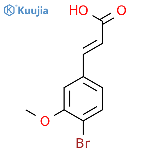 4-Bromo-3-methoxycinnamic acid structure