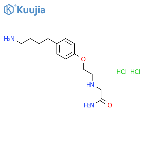Acetamide, 2-[[2-[4-(4-aminobutyl)phenoxy]ethyl]amino]-, hydrochloride(1:2) structure