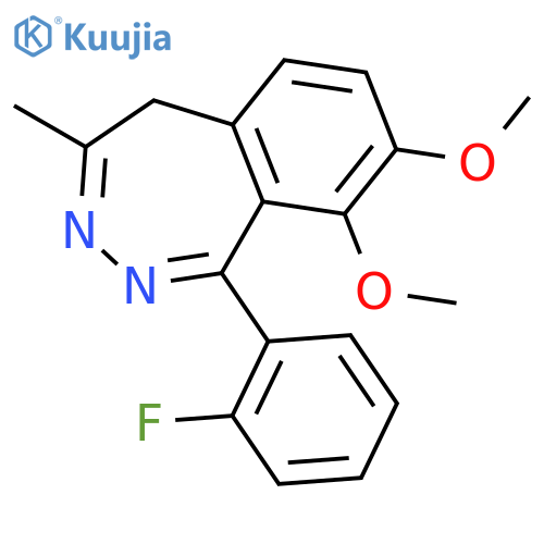 5H-2,3-Benzodiazepine, 1-(2-fluorophenyl)-8,9-dimethoxy-4-methyl- structure