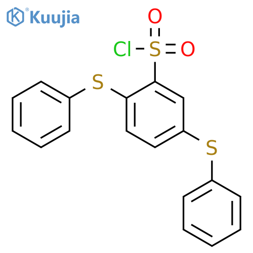 Benzenesulfonyl chloride, 2,5-bis(phenylthio)- structure