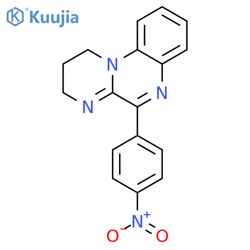 1H-Pyrimido[1,2-a]quinoxaline, 2,3-dihydro-5-(4-nitrophenyl)- structure